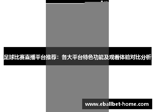 足球比赛直播平台推荐：各大平台特色功能及观看体验对比分析